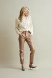 SRB4289 Relax Coated Sparkle Trousers - Brons