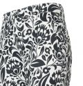 Chino broek met print in de kleur zwart/wit.