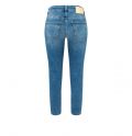 jeans, mac, verkorte lente, split met ritsje, aangesloten pasvorm