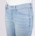 Denim broek met aangesloten fit en 7/8 lengte van het merk MAC in de kleur summer blue.