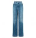 Wijde spijkerbroek van het merk Mac met rechte pijp in d ekleur summer mid blue.