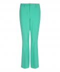 Soepelvallende broek met steekzakken voor en paspelzakken achter van het merk Esqualo in de kleur groen.