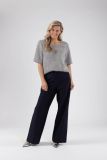 FW240112 Octavia Top Lurex - Zilver