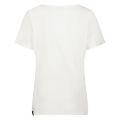 T-Shirt met ronde hals en opdruk van het merk Nukus in de kleur wit/blauw.