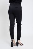 Stretch broek van het merk Zhrill met high waist en zakken met decoratieve ritsen in de kleur zwart.