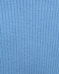 Geribde pullover met V-hals en lange mouwen van het merk Freequent in de kleur della robbia blue.