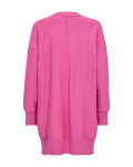 Gebreid vest van Freequent in de kleur roze.