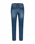 Blauwe spijkerbroek met skinny fit van het merk Freequent in de kleur medium blue denim.