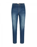 Klassieke jeans van het merk Freequent met aangesloten pasvorm in de kleur blauw.