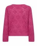 Gebreide trui van Freequent in de kleur roze.