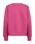 Roze sweater met zwarte letters van het merk Freequent.