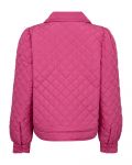 Korte gquilte jas van het merk Freequent in de kleur roze.