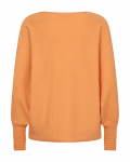 Oranje pullover met boothals en lange mouwen van  het merk Freequent.