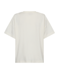 Wit t-shirt met blauwe print van het merk Freequent.
