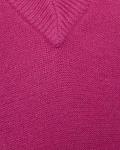 Roze pullover met korte mouwen en V-hals van Freequent.