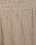 FQLava midi rok met A-lijn en elastieken tailleband in de kleur sand melange.