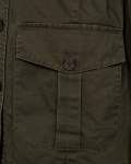 Jacket van Freequent met zakken en elastieken taille in de kleur donker groen.