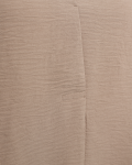 Luchtige blouse met v-hals en driekwart mouwen van het merk Freequent in de kleur taupe.