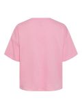 Loose fit t-shirt met ronde hals en korte mouwen van het merk Pieces in de kleur begonia pink.