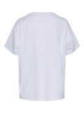 Wit shirt met korte mouwen van Pieces in de kleur bright white.