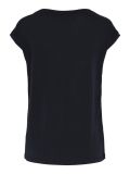 T-Shirt van het merk Pieces met korte mouw en V-hals met een regular fit in de kleur zwart.