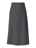 Maxi rok van het merk Pieces met elastisch tailleband, hoge taille en A-lijn van het merk Pieces in de kleur grijs.