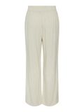 broek met rechte wijde pijp, beige