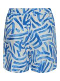 shorts met print, blauw