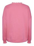 Sweater met rubberen Utah print aan de voorkant van het merk Pieces in de kleur chateau rose.
