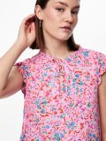 17149476 Pcarine Top met Print - Prism Pink