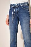 5-Pocket jeans met het stretch en mid waist van het merk Rosner in de kleur dark true blue.