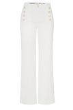 Bootcut broek van het merk Rosner in de kleur off white met opvallende knoopdetails.