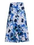 A-lijn rok met flower print van het merk Selected Femme in de kleur royal blue.