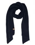 Lekkere warme shawl van boucle van het merk Zusss in de kleur donkerblauw.
