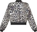 Bomber jacket Leopard met drukknoop sluiting, borstzakken en lange mouwen met boorden van het merk Sisters Point in de kleur leo