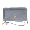 Portemonnee met vakje voor telefoon van het merk Loulou in de kleur grijs.