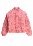 Quilted jacket van het merk Pom Amsterdam met opstaande kraag in de kleur dreams french pink.