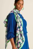 SP7849 Shawl Candice Lilies Blue - Red
