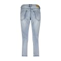 Slimfit jeans met 7/8 lengte in de kleur bleach denim.