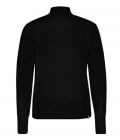 Fijnbrei pullover met turtleneck, lange mouwen en ribgebreide boorden in de kleur zwart.