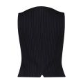 SRB4284 Gilet Punta Pinstripe - Zwart