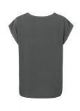 T-Shirt met ronde hals en kapmouwtje van het merk Yaya in de kleur thunderstorm grey.