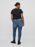 High waist skinny jeans in de kleur medium blue.