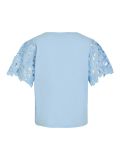 blauw, tee, shirt, top