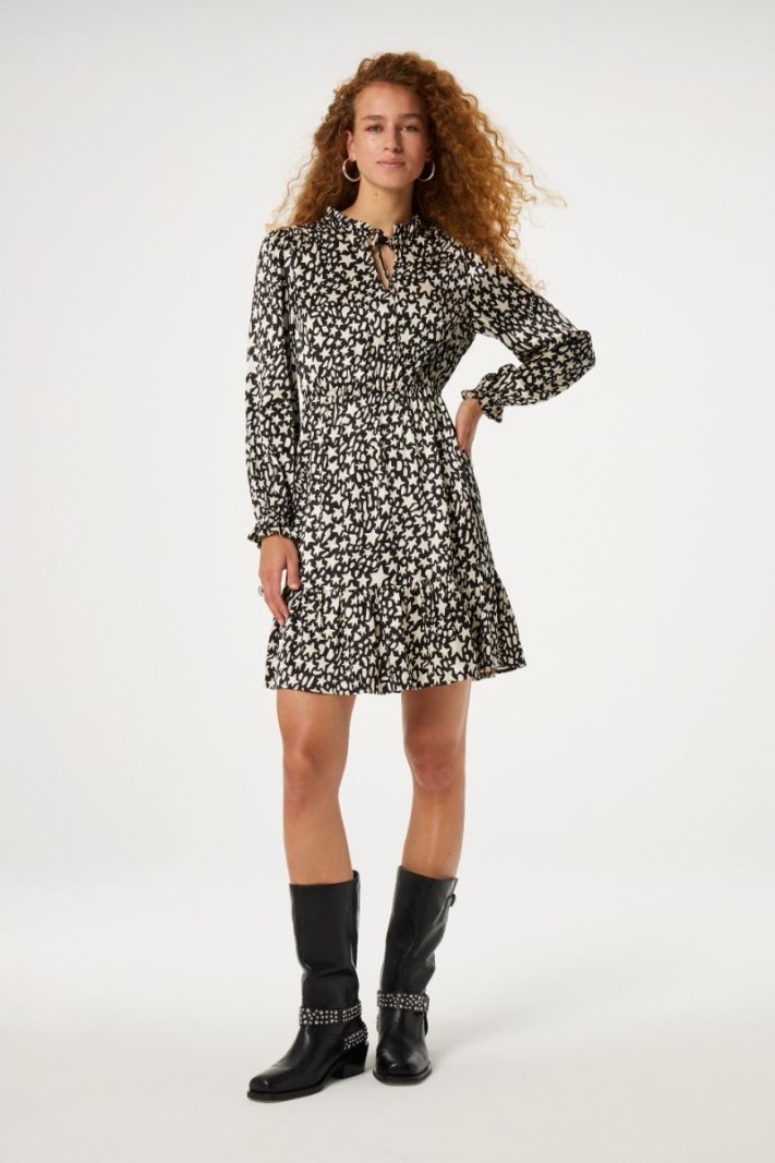 CLT-DRS-17-AW24 Dorothy Dress - Black/Creme Brulee