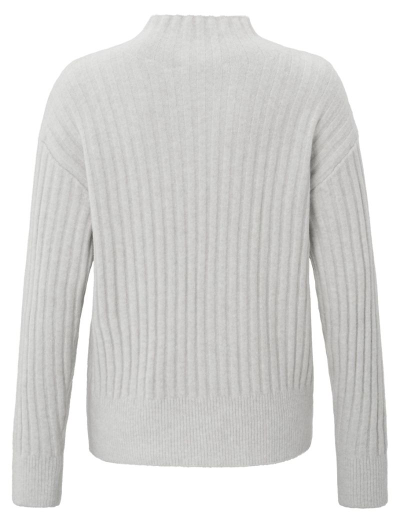 01-000122-409 Trui met Turtleneck - Moonstruck Grey Melange