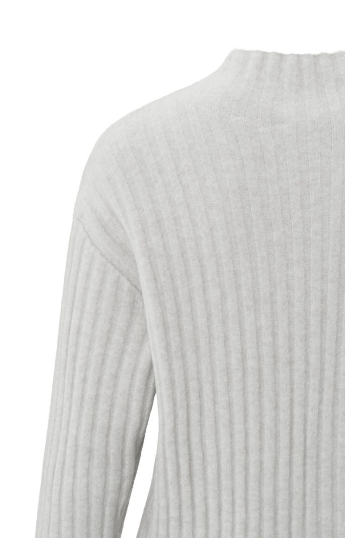 01-000122-409 Trui met Turtleneck - Moonstruck Grey Melange