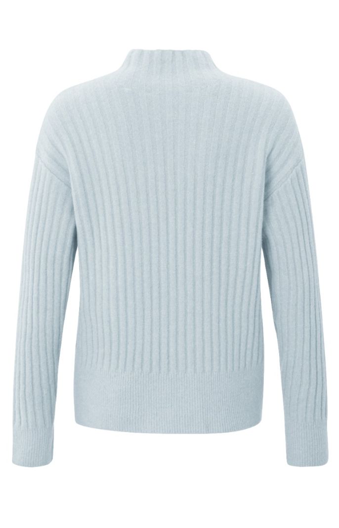 01-000122-409 Trui met Turtleneck - Ice Blue Melange