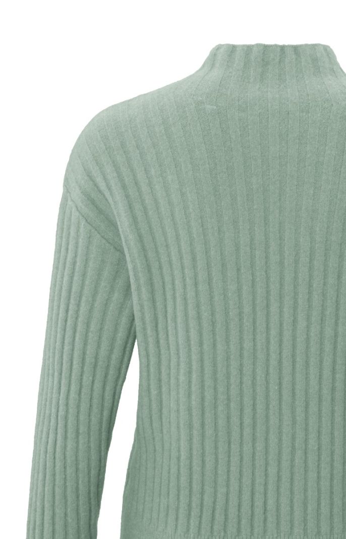 01-000122-409 Trui met Turtleneck - Jade Green 