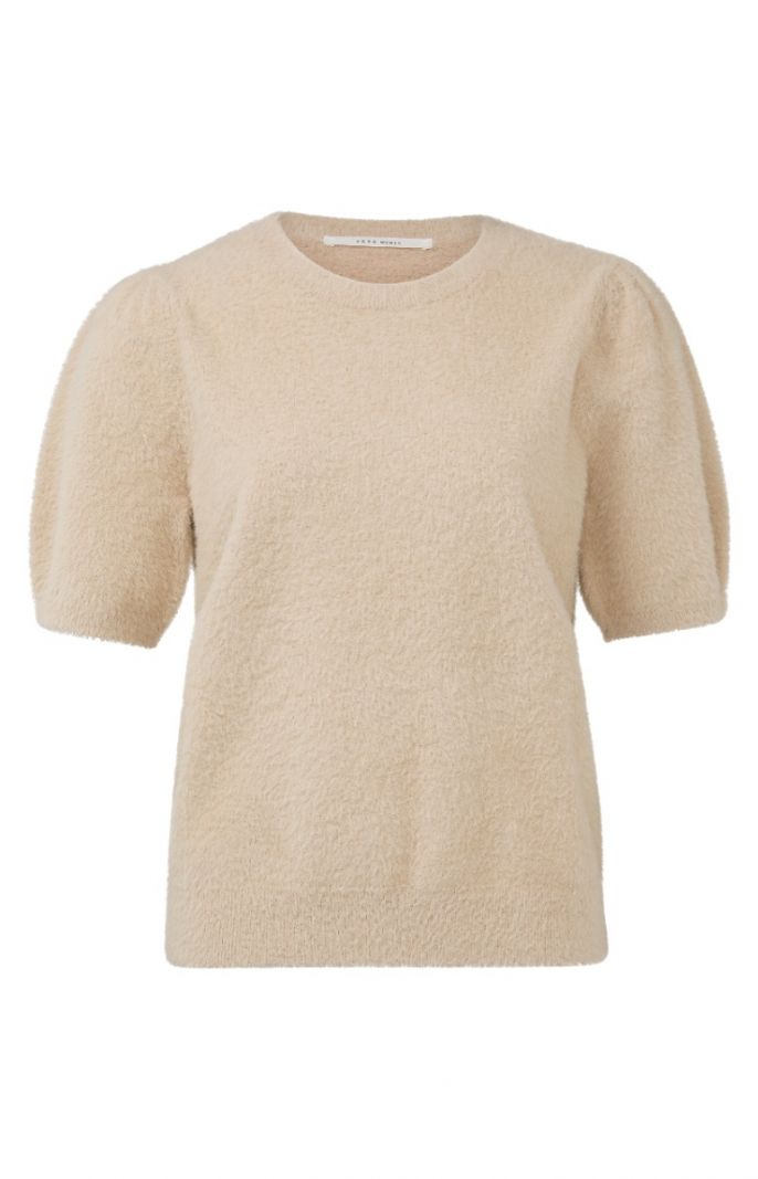 01-000131-208 Fluffy Yarn Sweater - Smoke Gray